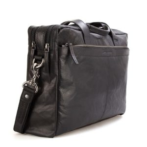 Leren Laptoptas – Colorado – Zwart
