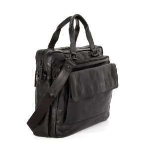 Leren Laptoptas – Kevin – Zwart