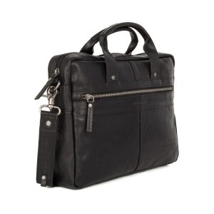 Leren Laptoptas – Florida – Zwart