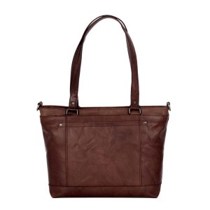 Leren Shopper – Rachelle – Donkerbruin