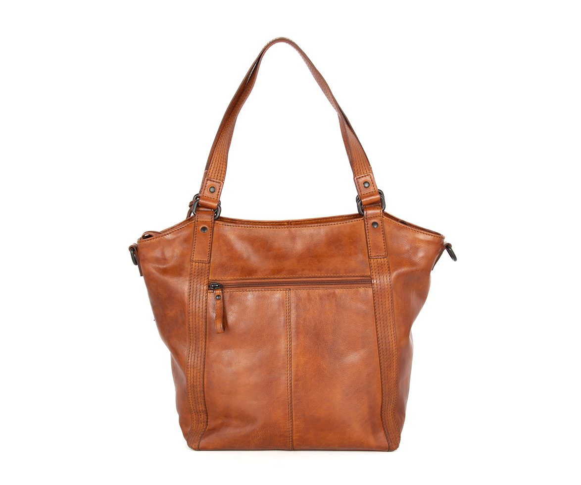 Leren Shopper – Lexandra – Brandy Cognac - Afbeelding 4