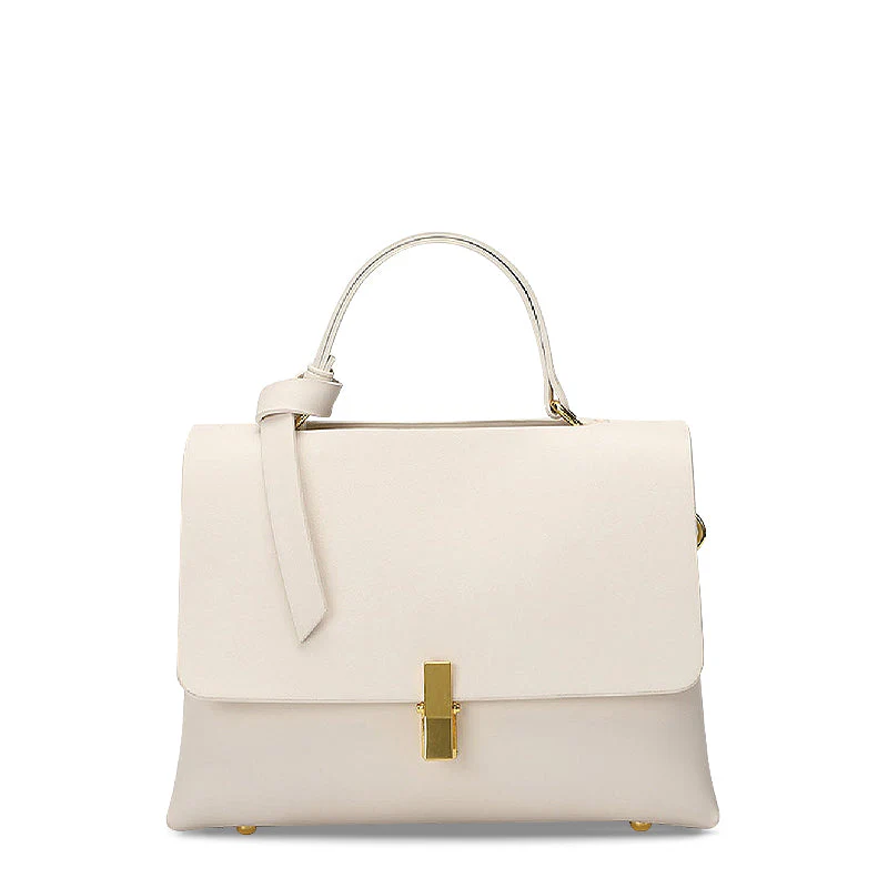Elegant & Tijdloos - Luxe Handtas met Gouden Sluiting - Afbeelding 9