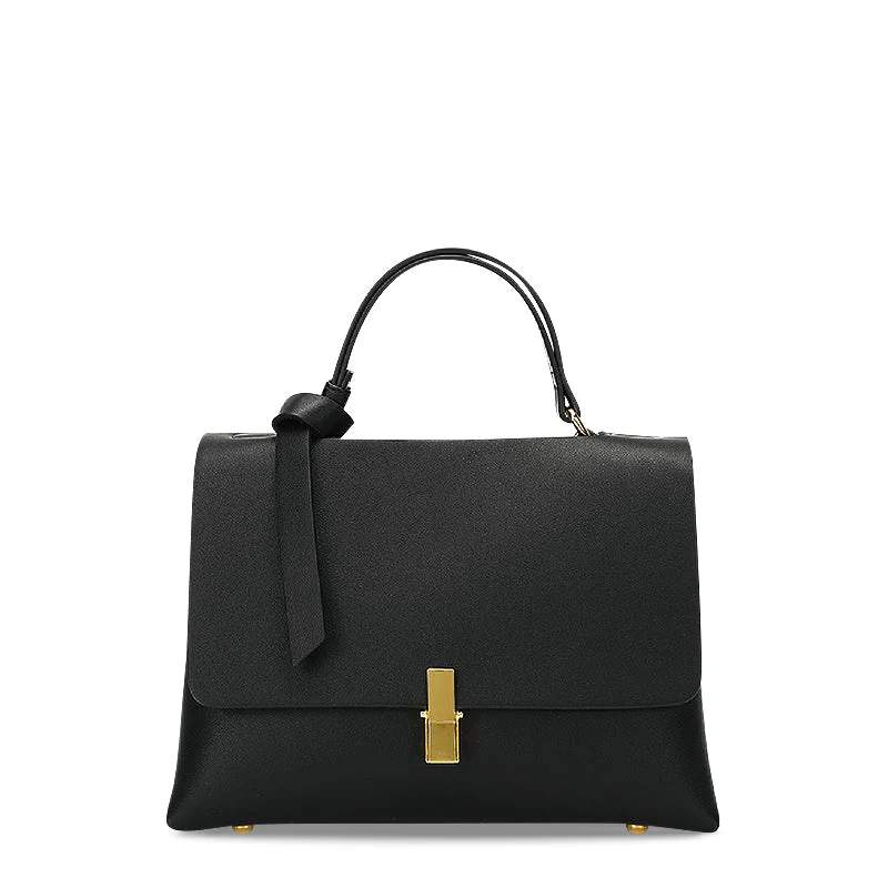 Elegant & Tijdloos - Luxe Handtas met Gouden Sluiting - Afbeelding 8