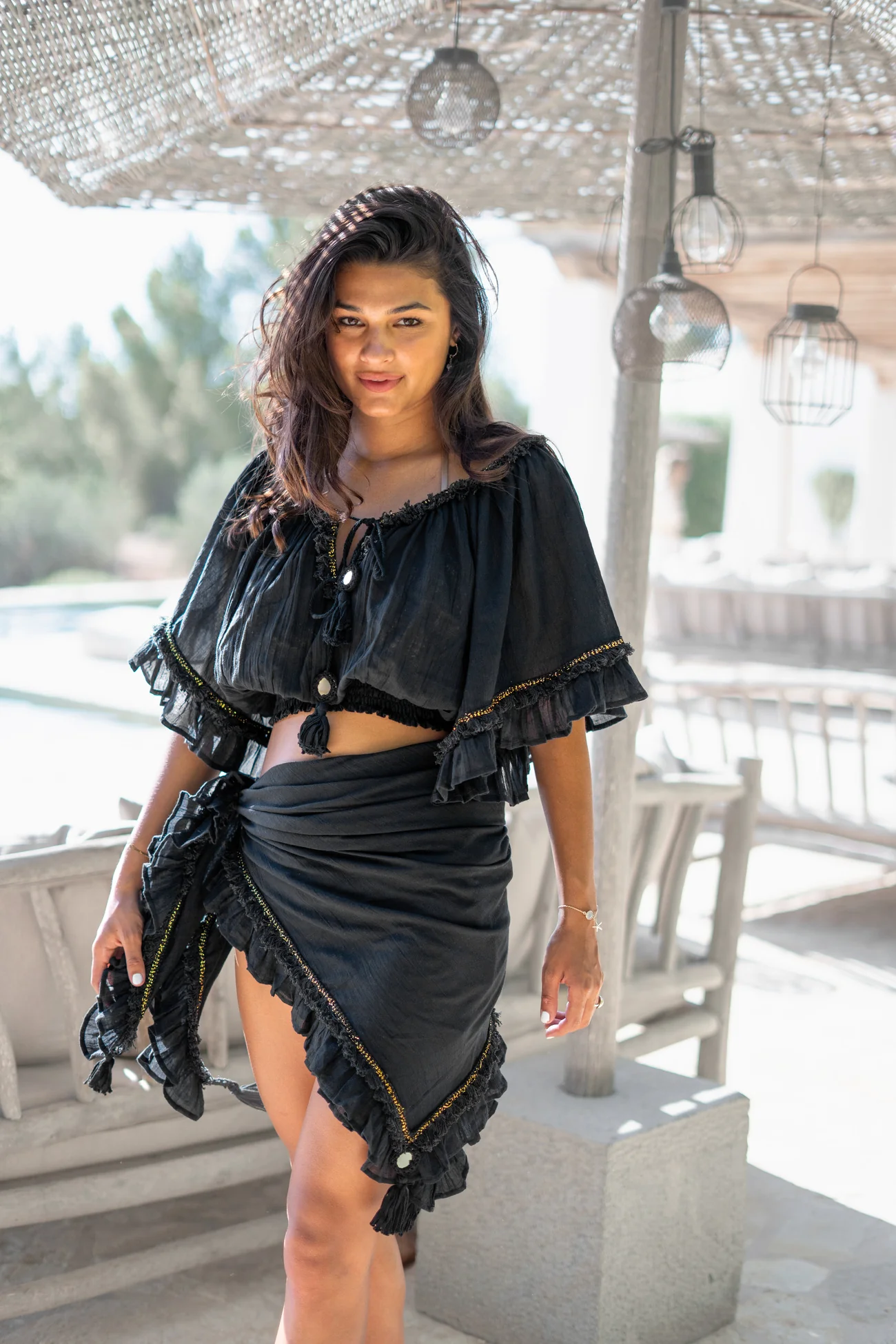 Scarf/ Pareo Ana Black - Afbeelding 5